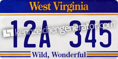 US-Kennzeichen West Virginia